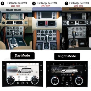 Radio mobil <span class=keywords><strong>Android</strong></span> 10.25 inci, pemutar Multimedia navigasi GPS Unit kepala mobil + Panel AC, untuk Land Rover Range Rover V8 2002-2012 - Product Image 4