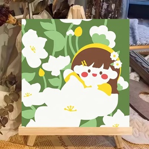 Pintura al Óleo Digital para Niños, Kits de Pintura Decorativa de Animales, Estilo de Dibujos Animados - Product Image 4