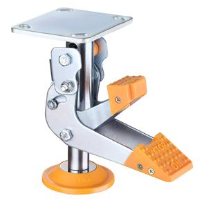 Bouchon de <span class=keywords><strong>roulette</strong></span> de verrouillage de plancher, bouchon de réglage de hauteur de levage de roue pièces de selle type de barre de pied verrouillage de plancher pour roulettes de chariot à main - Product Image 1