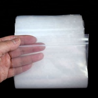 Sacs en polyéthylène transparents en gros avec fermeture éclair, refermables, pour emballage alimentaire plat, étanches et résistants à l'humidité