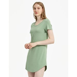 Camisón para mujer, suave y cómodo, ropa de dormir de manga corta, talla grande, con logo personalizado, vestido de dormir, ropa de estar por casa para mujer - Product Image 2
