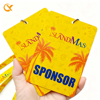 Cordons personnalisés en polyester imprimés avec porte-badge PVC pour événements, festivals, accès VIP, pass d'accès PDG et ensemble de cartes d'identité PVC personnalisées