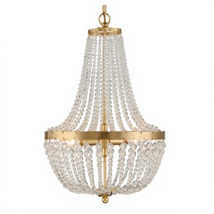 Lámpara de araña de 3 luces en oro antiguo para comedor/sala de estar, dormitorio, oficina, vestíbulo - Product Image 1
