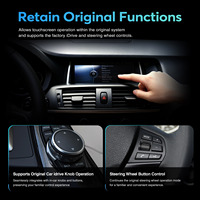 Ewaygps - Pantalla Táctil Multimedia Inalámbrica con Mirror Link, CarPlay y Android Auto, Resolución 1920*720, para BMW X3 F25 F26