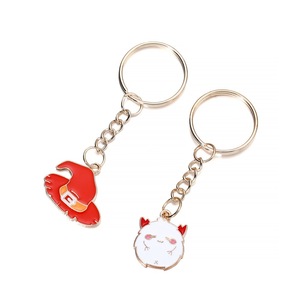 Llavero de Metal, Aleación de Zinc, Cadena Redonda de un Solo Bucle, Accesorios de Joyería DIY, Venta al Por Mayor - Product Image 2