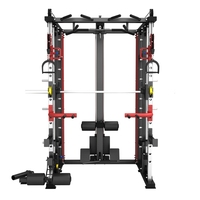 Équipement de musculation multifonctionnel pour intérieur, barre de traction, poulie, machine Smith, rack à squats pour bureau et maison