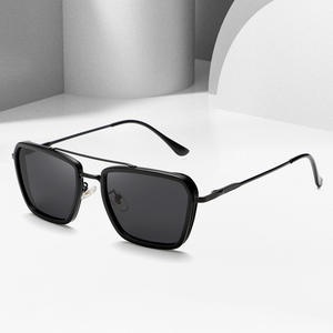Nuevas gafas de sol de moda unisex con montura completa, lentes TAC, protección UV400, estilo dorado y negro 1072 - Product Image 4