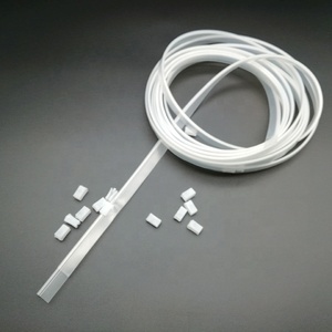 2.4cm Chiều rộng trong suốt mà không có răng Ziplock PVC dây kéo - Product Image 3