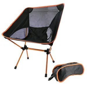 야외 초경량 휴대용 접는 의자 캐리 가방 헤비 듀티 캠핑 접는 의자 비치 의자