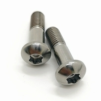 Vis de vélo en titane classe 8.8, à tête fraisée hexagonale Torx, finition naturelle, M3-M12