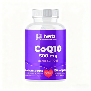 Complément alimentaire Coenzyme Q10 en poudre en vrac, capsules molles CoQ-10 pour adultes, marque privée ODM/OEM - Product Image 1