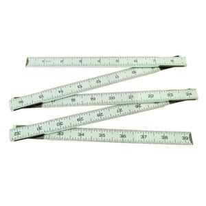 Règle pliante en bois de 1 mètre mesurant les pointes et les joints en métal pour charpentier - Product Image 3