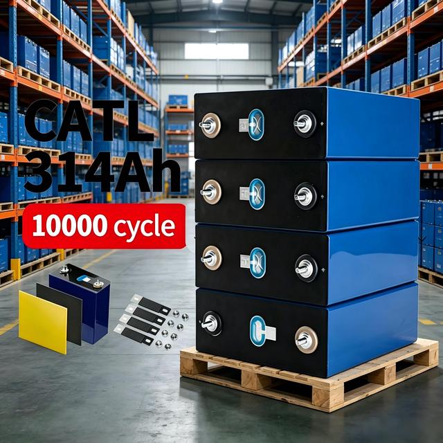 CE Certified CATL 3.2V 314Ah LiFePO4 Battery (Grade A)  7000 Cycles, Europe Stock, Ideal for Home Storage & Solar Applications