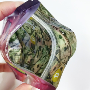 Sacs en mylar personnalisés, emballage à fermeture éclair à l'épreuve des enfants, pochette debout en PE de qualité alimentaire, forme spéciale, sac zip-lock - Product Image 3