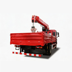 รถบรรทุกขนส่งสินค้าขนาด 4x2 6x4 แบบตู้ทึบกว้าง รถบรรทุกพื้นเรียบ เกียร์ธรรมดา ติดตั้งเครนแบบยืดหดได้ รถยก - Product Image 1