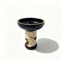 Support de chicha en bois noir fait main pour foyer et charbon – Accessoire pour narguilé