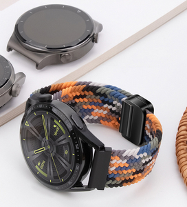 Correa de reloj inteligente tejida de nailon trenzado elástico con diseño de hebilla magnética de 20MM y 22MM para <span class=keywords><strong>Samsung</strong></span> <span class=keywords><strong>Galaxy</strong></span> <span class=keywords><strong>Watch</strong></span> 7 6 <span class=keywords><strong>5</strong></span> 4 <span class=keywords><strong>Pro</strong></span> Band - Product Image 3