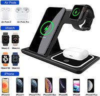 Station de charge sans fil magnétique PD 15W 3-en-1, station de charge rapide pour iPhone et Watch avec support pour écouteurs