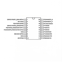 CMS8S6990N Cmsemicon Microcontrolador de 8 bits TSSOP20 1T 8051 Core 16KB Flash 48MHz PWM Multicanal
