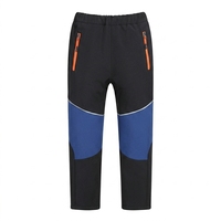 Pantalon d'hiver réversible pour enfants, doublé polaire, coupe épaissie, coupe-vent, écoresponsable, nouveau style, pour garçons et filles, avec braguette zippée
