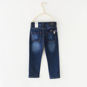 Wholesale Autumn Kids Boutique Clothing Full Length Washed Denim Pant Boys <b>Jeans</b> - Product Image 5