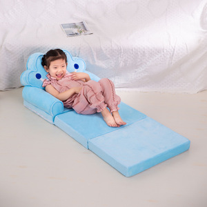 كرسي أطفال قابل للطي على شكل حيوانات صغيرة مع مسند ظهر وسرير للأطفال الصغار - Product Image 3
