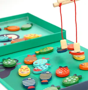Новинка 2022, Детская развивающая Магнитная Карточка с буквами для рыбалки, деревянные игрушки, веселая настольная игра, игрушки, подарок, игрушки для детей