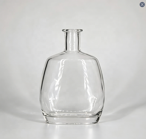 Botella de Vidrio Transparente de 500 ml para Brandy, Whisky, <span class=keywords><strong>Vodka</strong></span> y Otras Bebidas, en Oferta - Product Image 1