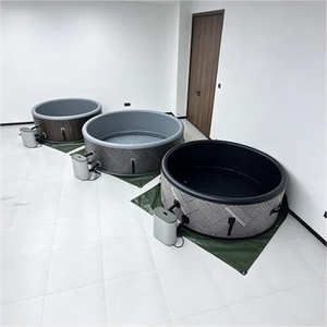 <span class=keywords><strong>Vasca</strong></span> Idromassaggio Gonfiabile Portatile per 2-4 Persone, Spa da Esterno Plug and Play con Riscaldatore d'Acqua e Copertura - Product Image 4