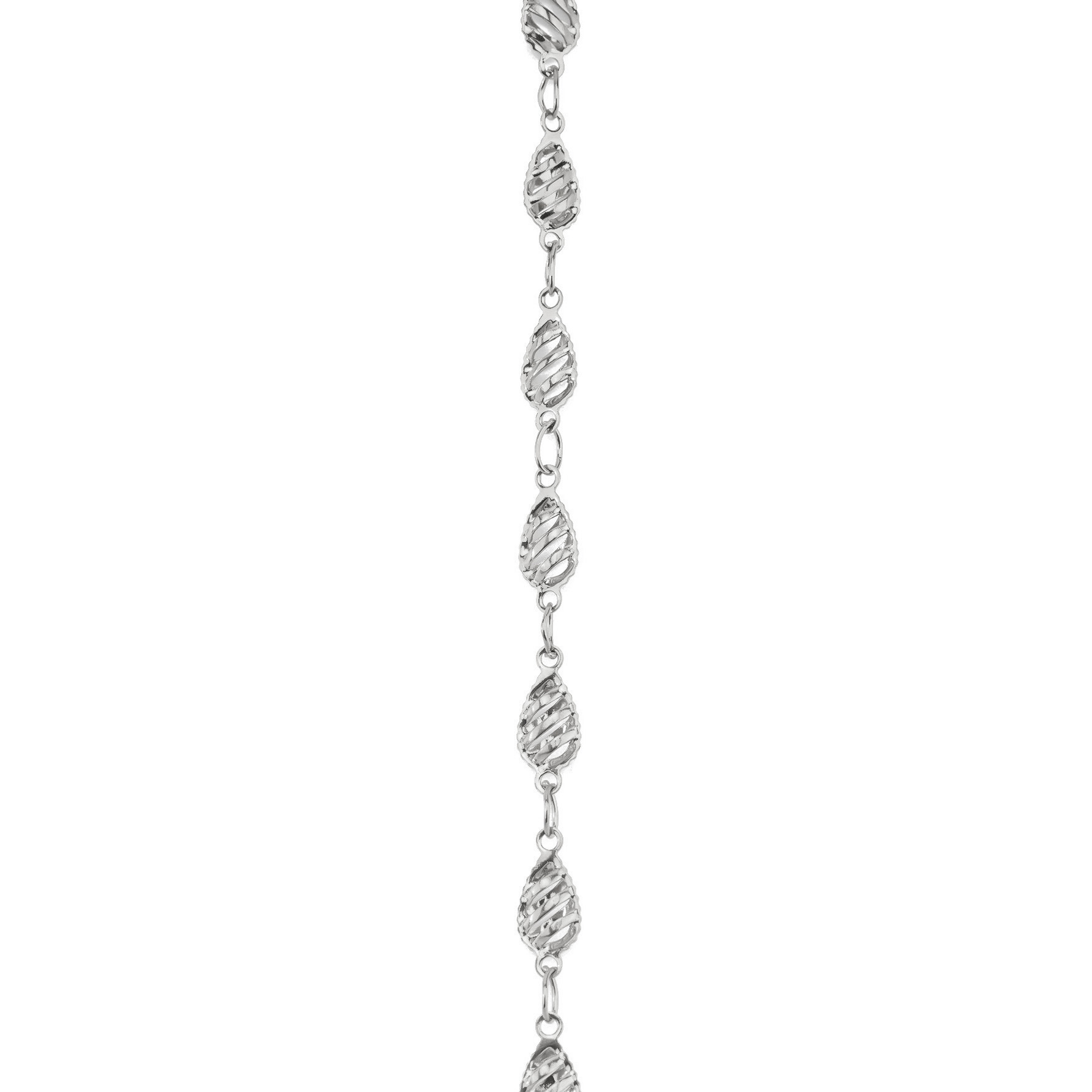 Acier argenté - Forme : Goutte d'eau 4,5 mm