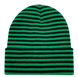 Bonnet en tricot rayé en peluche unisexe personnalisé 100 % acrylique – Tendance, économique et idéal pour l'extérieur en automne et en hiver - Product Image 5