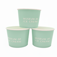 Gobelet à crème glacée en forme d'animal avec couvercle, gobelet à crème glacée personnalisé avec logo, gobelet à crème glacée jetable avec couvercles, impression personnalisée, biodégradable