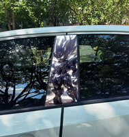 CARKOO 20*50CM Goku Karakter Merkez Sütunu Çıkartması Esnek PVC Film Çok Renkli Dekoratif Vinil Araba Gövde Koruyucu