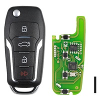 Clé de voiture Xhorse XKMQB1EN XE XS XN VVDI, télécommande universelle pour voiture, 3 boutons, mini clé, outil, télécommande noire avec capteur de puce