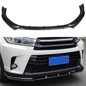 For Toyota Highlander 2018-2021 Body Kit Front Bumper Guard Diffuser Front Bumper Cover <b>Splitter</b> <b>Lip</b> Car Accessories - Product Image 3