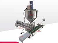 Machine de remplissage automatique d'huile liquide de pompe péristaltique de bureau pour la crème de confiture de sauce de shampooing de poudre avec le convoyeur