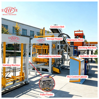 Machine à pavés entièrement automatique QT6-15D pour petits investisseurs souhaitant créer une petite usine de briques de ciment autobloquantes