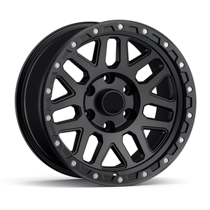Jantes en alliage <span class=keywords><strong>Wheelman</strong></span> 17x9 18x9 20x9 5x127 5x150 6x139.7 6x135 tout-terrain 4x4, nouvelle finition noire, rénovation/mise à niveau - Product Image 1