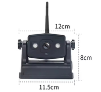 Caméra sans fil de rétroviseur de voiture 1080P aimant intégré batterie de grande capacité à la caméra de recul Wifi inversée mobile pour camion