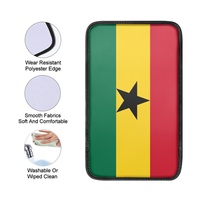 Coussin d'accoudoir universel fin pour voiture avec imprimé drapeau national de la Martinique, housse de confort pour accoudoir pour la conduite quotidienne
