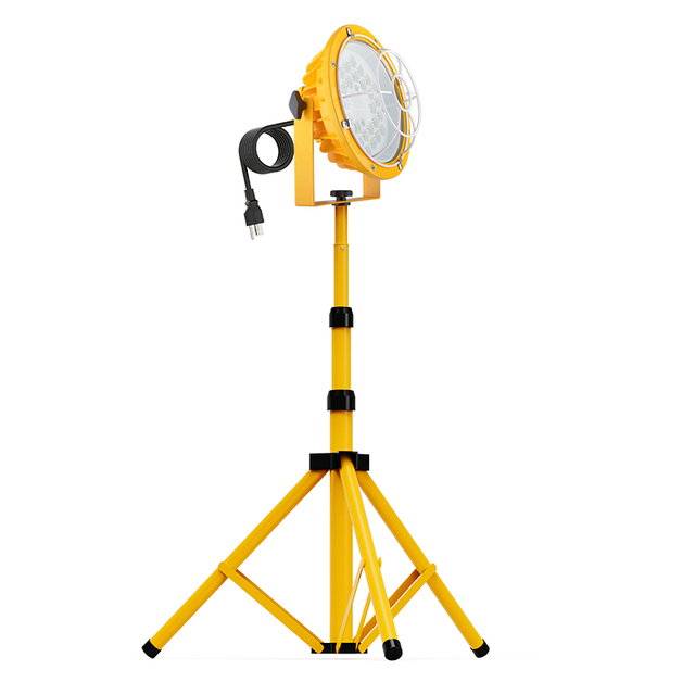 2024 Newest 50W Rechargeable IP65 90 Degree Hanging Lighting LED Construction Light Portable Led Work Light with Stand