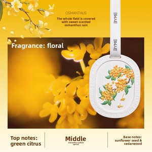 Tablettes d'aromathérapie en gypse parfumées à l'osmanthus solide pour armoire et <span class=keywords><strong>voiture</strong></span>, parfum longue durée, cadeau de Noël - Product Image 6