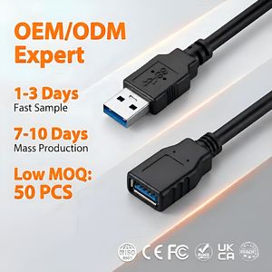 สายต่อขยาย USB 3.0 ความเร็วสูง 5Gbps แบบตัวผู้ต่อตัวเมีย ผู้เชี่ยวชาญด้าน OEM/ODM สำหรับเวิร์กสเตชันระดับมืออาชีพและระบบองค์กร - Product Image 1