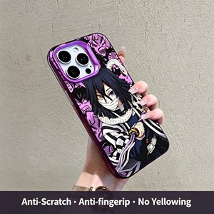 Funda de Teléfono TPU con Impresión UV de Shinobu <span class=keywords><strong>Kocho</strong></span> y Obanai Iguro para iPhone 12 13 14 15 16 17 18 Air, Accesorios - Product Image 3