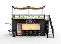 20ft contenitore Coffee Shop ristorante spedizione Container Bar caffetteria con cucina