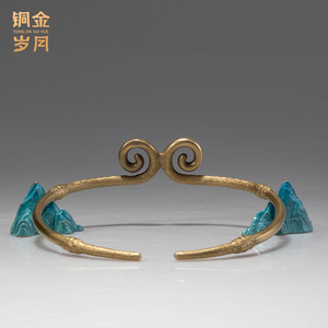 <b>Copper</b> Art Workshop Brass Tightening Hoop Headband Handmade U Shape Ornament For Gift - Product Image 2