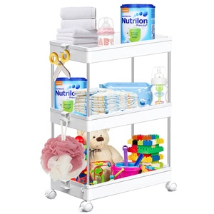 Hot bán 3 Lớp 3-Tier lưu trữ nhà bếp kệ giá thép nhà bếp đứng bảng lưu trữ Kệ - Product Image 2