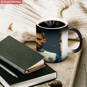 Mug magique en céramique noir givré de 11 oz sensible à la chaleur pour les loisirs du week-end - Product Image 3