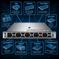 Serveur en rack 1U R670, double socket Xeon, 6 DDR5, PCIe Gen5, EDSFF NVMe, serveur de centre de données haute performance testé