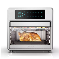 Four à friture sans huile et four grille-pain numérique JEWIN 25L avec fenêtre de visualisation, surface antiadhésive, 1800W, certifié CE/ETL
